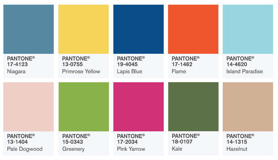 Kolory roku 2017 według Pantone