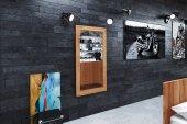 Lustro STEEL z litego drewna