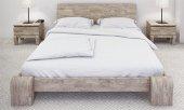 Łóżko BONA niskie z litego drewna