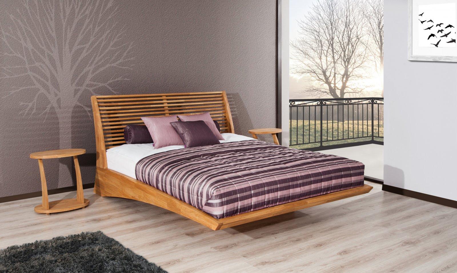 Łóżko FANTASY z pojemnikiem z litego drewna