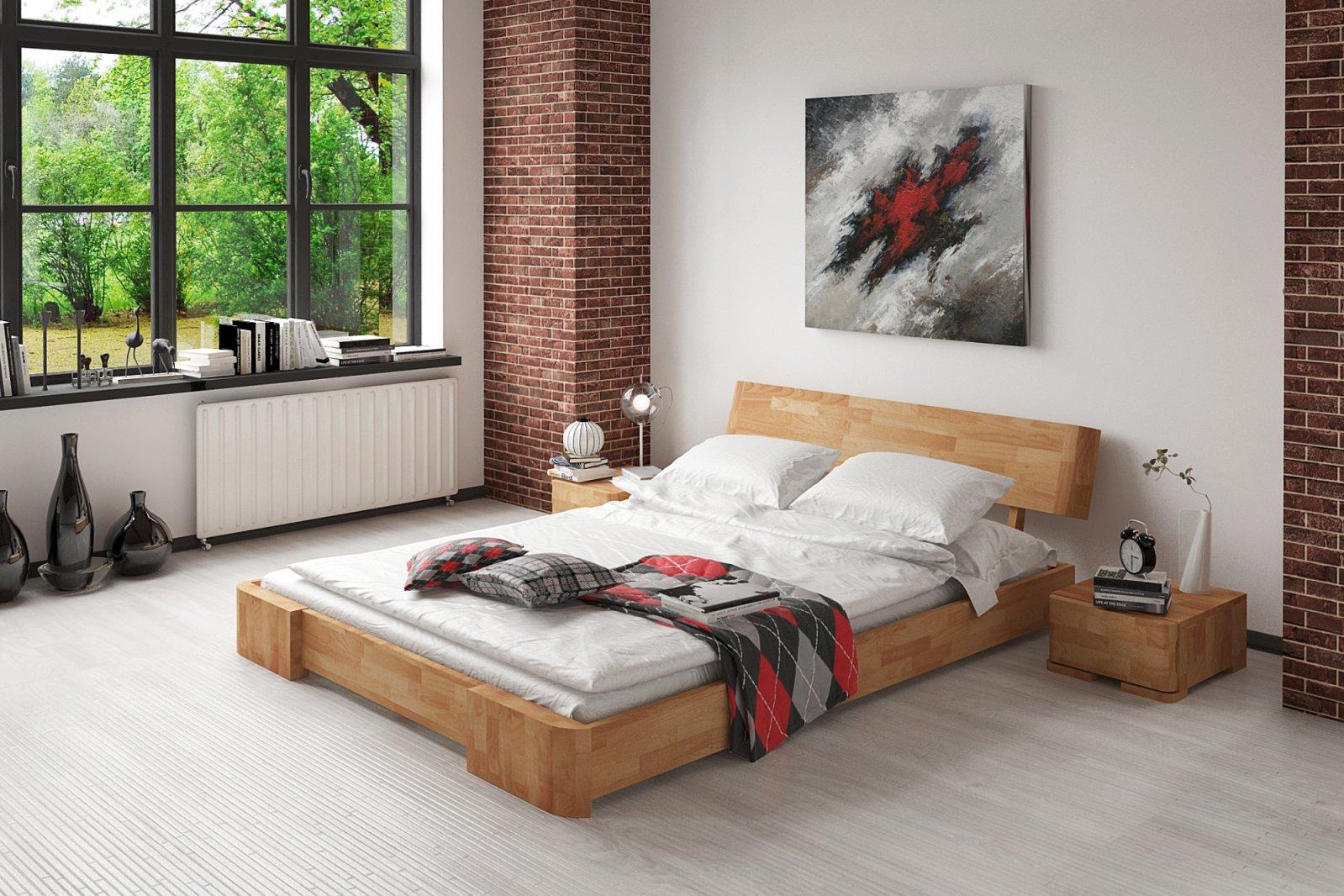 Łóżko BIT z litego drewna