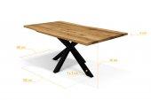 Stół z naturalnym blatem Adao