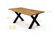 Stół z naturalnym blatem Calisto