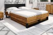 Łóżko STEEL 2 z tapicerowanym szczytem