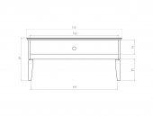 Szafka RTV ODYS z litego drewna
