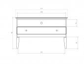 Szafka RTV ODYS z litego drewna