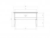 Szafka RTV ODYS z litego drewna