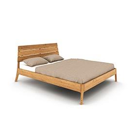 Łóżko z drewnianym szczytem TWIG