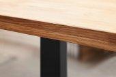 Stół MERCURY nierozkładany z litego drewna i stali