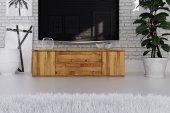 Komoda VENTO niska z litego drewna