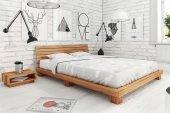 Łóżko RASTA z litego drewna
