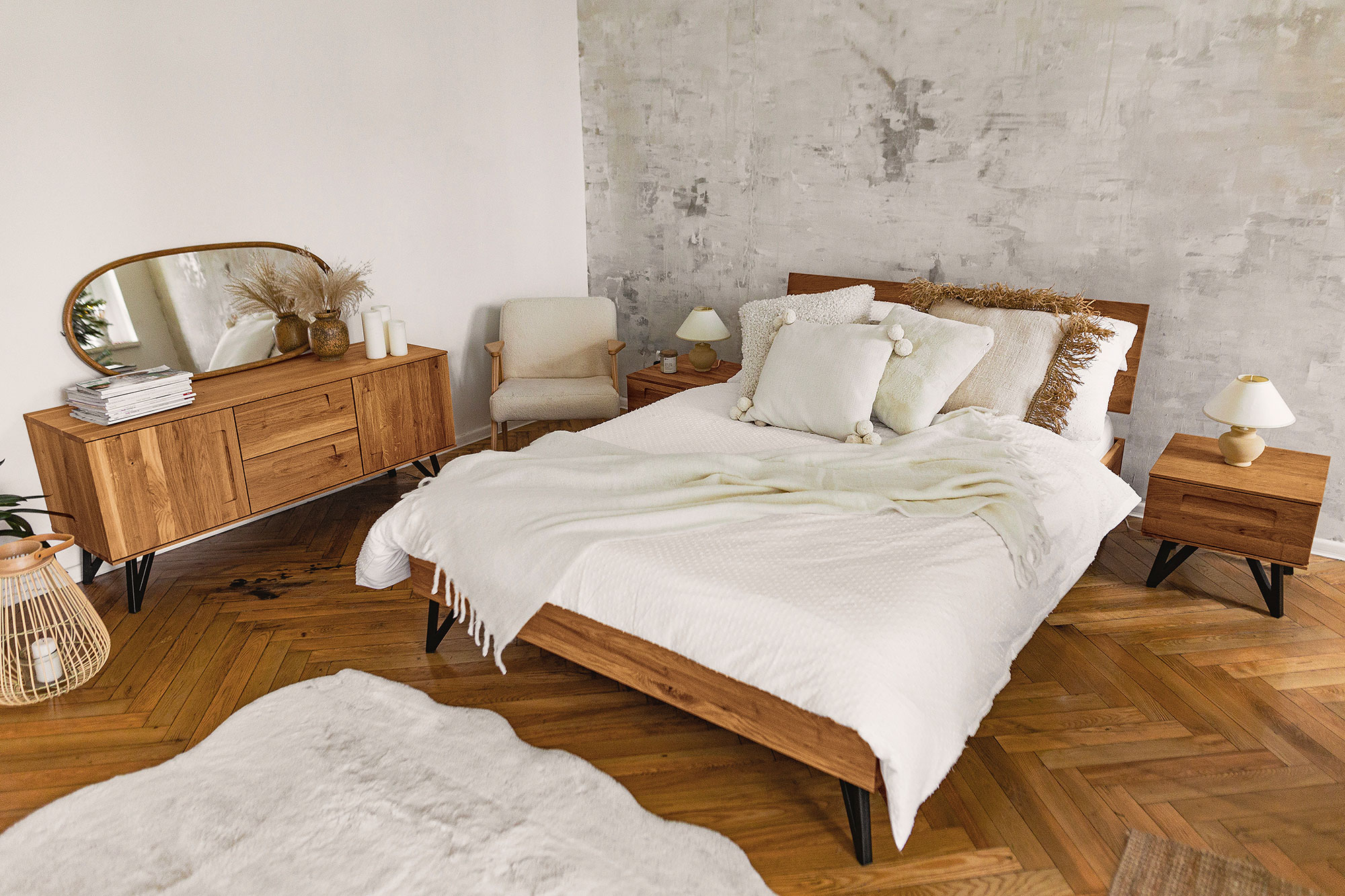 Zdjęcie 1 - GOLO - Kolekcja mebli do sypialni z drewna litego