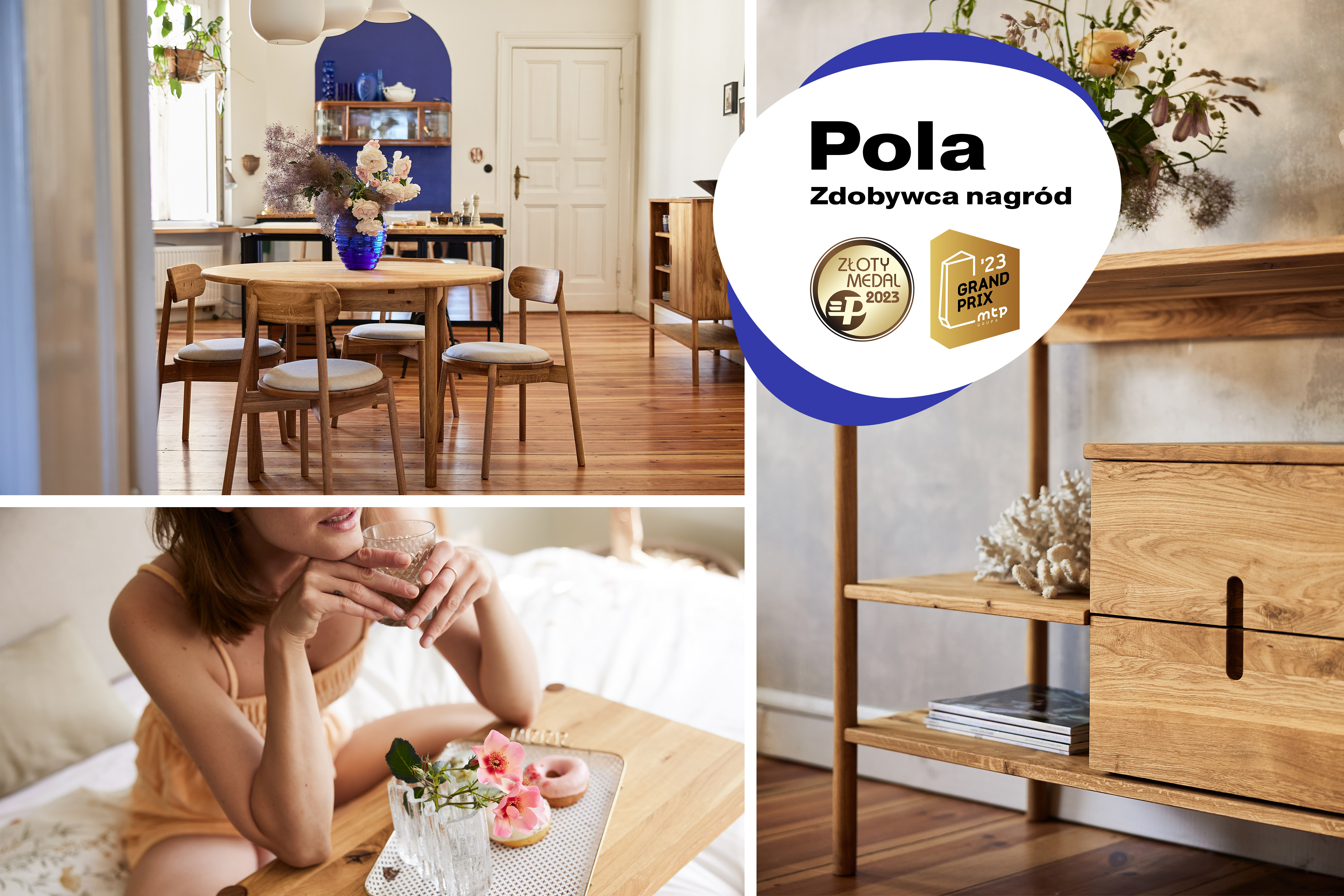 Zdjęcie 1 - POLA - Kolekcja mebli do sypialni z drewna litego