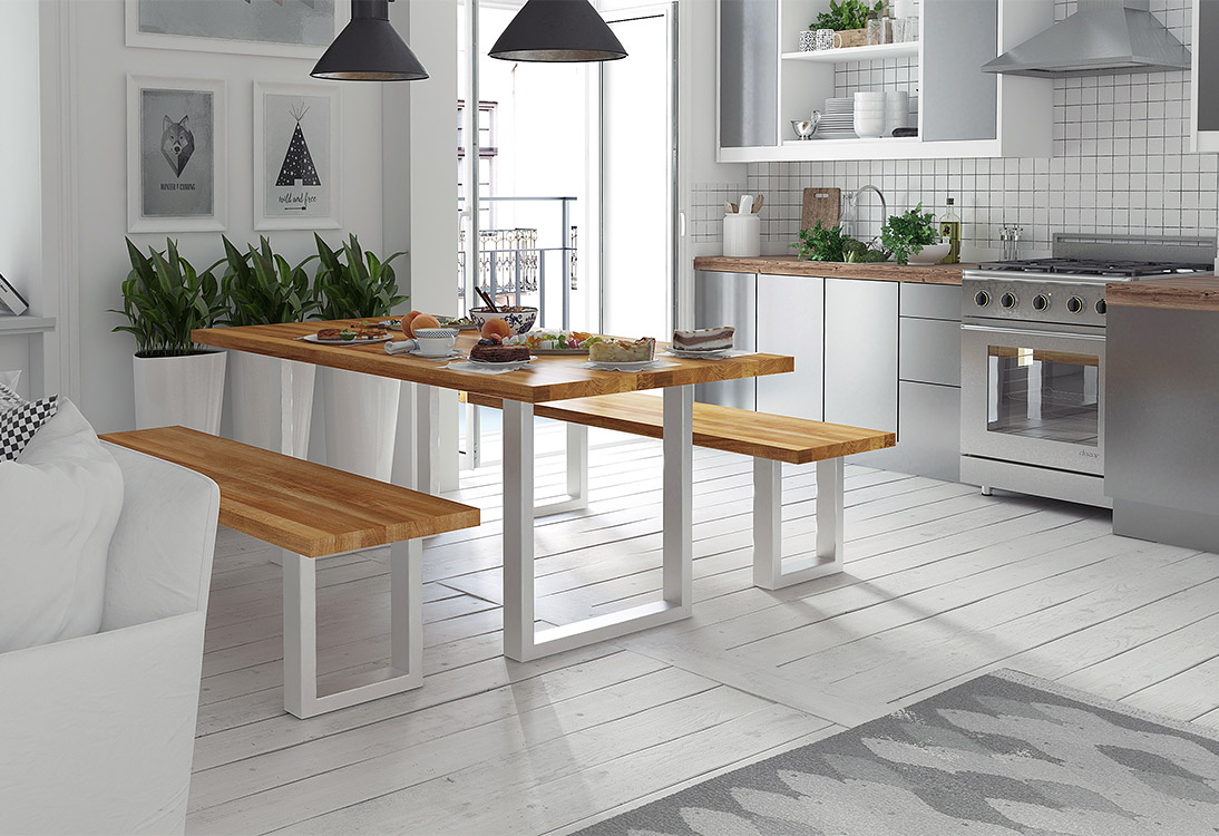Panorama Drewniane blaty w kuchni - czy to dobry pomysł?