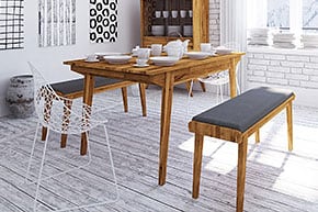 RETRO - Kolekcja mebli do jadalni z drewna litego