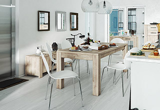 Stół CUBIC rozkładany z litego drewna