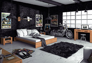 Półka CUBIC z litego drewna