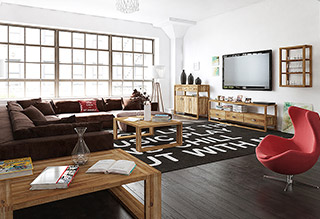 Stolik MINIMAL z litego drewna