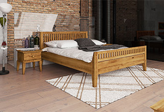 Komoda ODYS szeroka z litego drewna