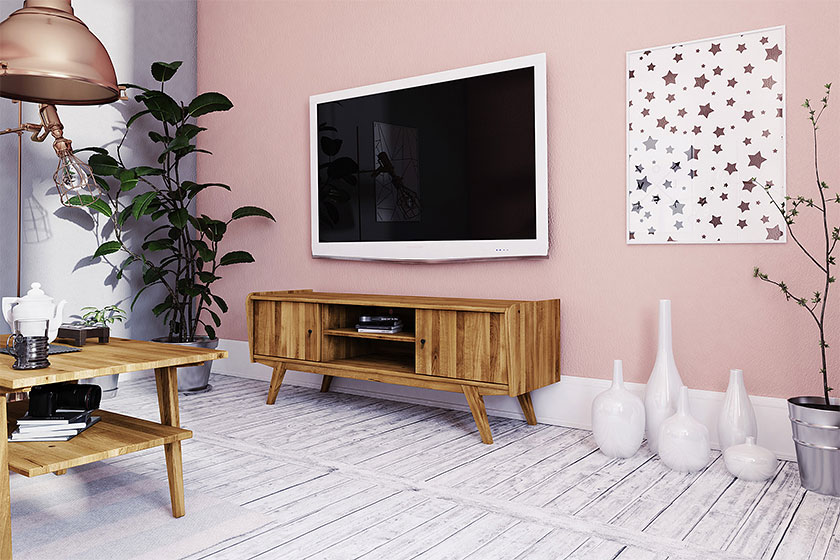 Panorama RETRO - Kolekcja mebli do salonu z drewna litego 2