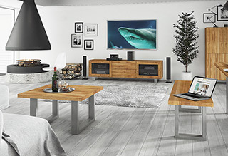 Komoda STEEL z litego drewna