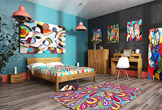 Toaletka VENTO z litego drewna