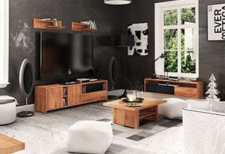 Półka VIGO z litego drewna