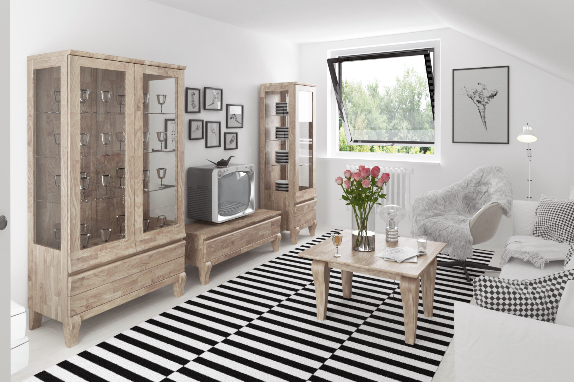 Salon w stylu staroangielskim