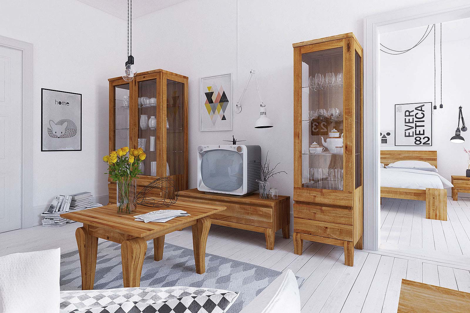 Salon w stylu prowansalskim