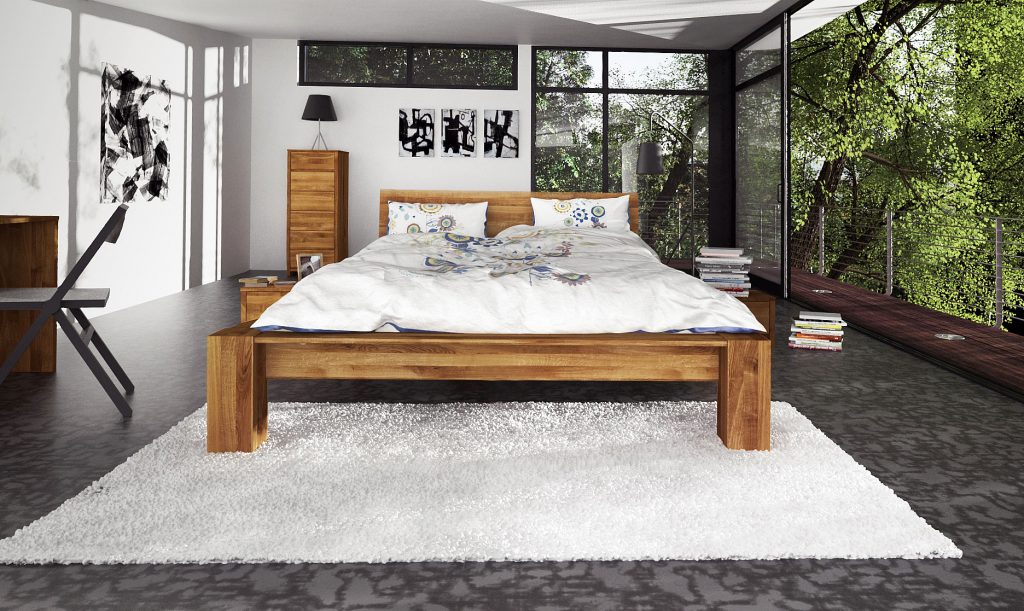 Łóżko drewniane James