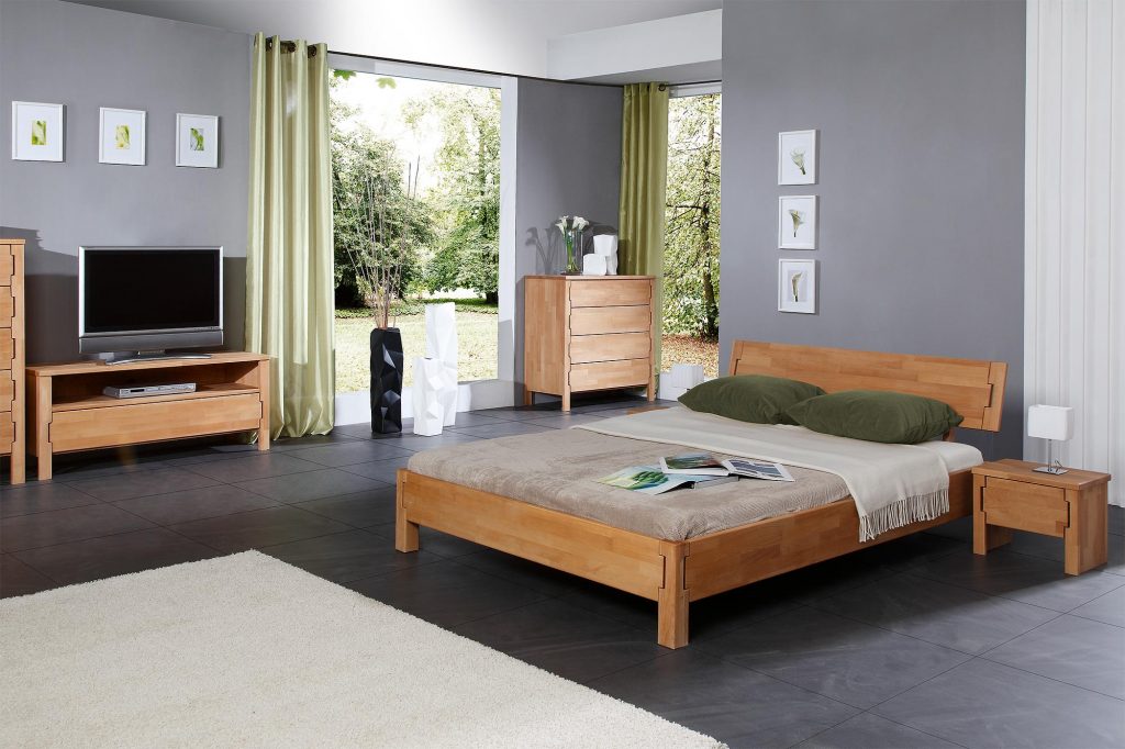 Aranżacja sypialni - meble drewniane z kolekcji Koli